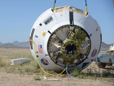 NASA image Orion spacecraft U.S. Army Yuma Proving Ground posted on AmericaSpace parachute test