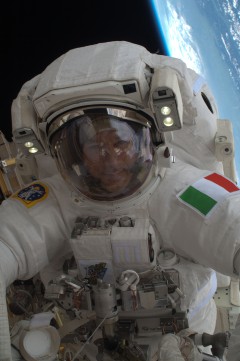 Luca Parmitano became Italy's first spacewalker during the historic EVA-22 on 9 July. Seven days later, his second EVA was far more worrisome. Photo Credit: NASA