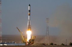 The Progress spacecraft is launched aboard a Soyuz booster, a direct descendent of the original R-7 missile developed by the legendary Chief Designer, Sergei Korolev, in the 1950s. Photo Credit: NASA