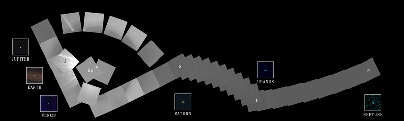 Acquired by Voyager 1 on 14 February 1990, from a distance of more than 3.7 billion miles, this view of Earth - the "Pale Blue Dot" - and five other planets gave humanity a true sense of its place in the cosmos. Few other sites on Earth can compete with SLC-40 and SLC-41 in their ability to send robotic emissaries to the most far-flung areas of the Solar System. Photo Credit: NASA