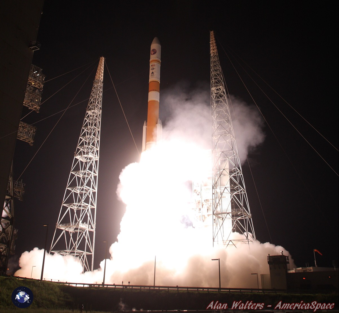 AmericaSpace image Space Launch Complex 37 Delta IV Medium WGS 6 Photo Credit Alan Walters AmericaSpace