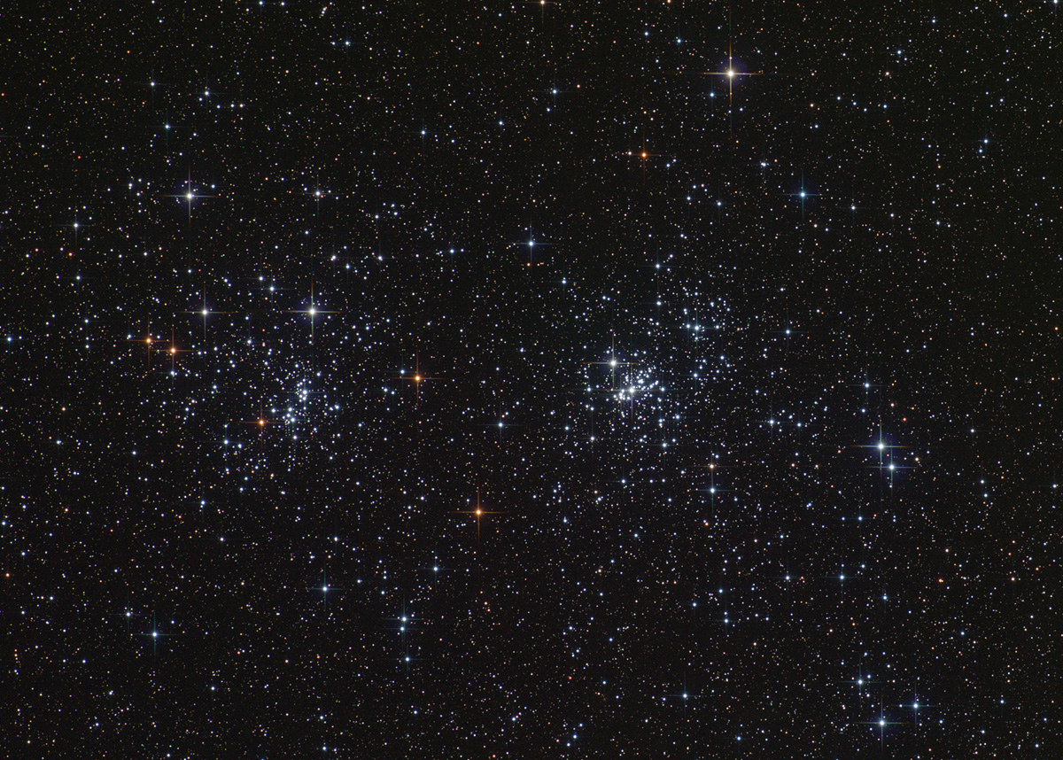 Double Cluster Imaging the Cosmos Chris Hetlage astronomy posted on AmericaSpace