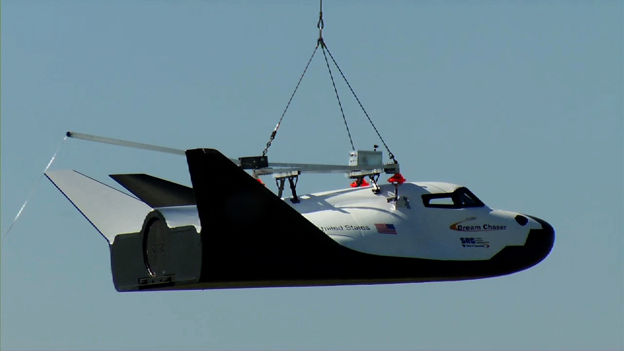 Dream Chaser Sierra Nevada Corporation SNC Captive Carry photo credit SNC NASA posted on AmericaSpace