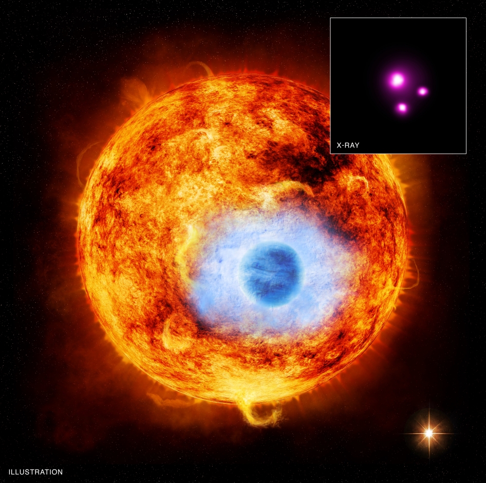 NASA Spitzer Space Telescope image of exoplanet transiting in front of its star posted on AmericaSpace
