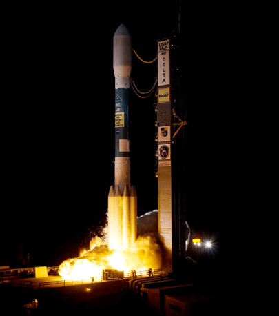 NASA image of launch of ULA Delta II rocket posted on AmericaSpace Photo Credit United Launch Alliance/Bill Hartenstein