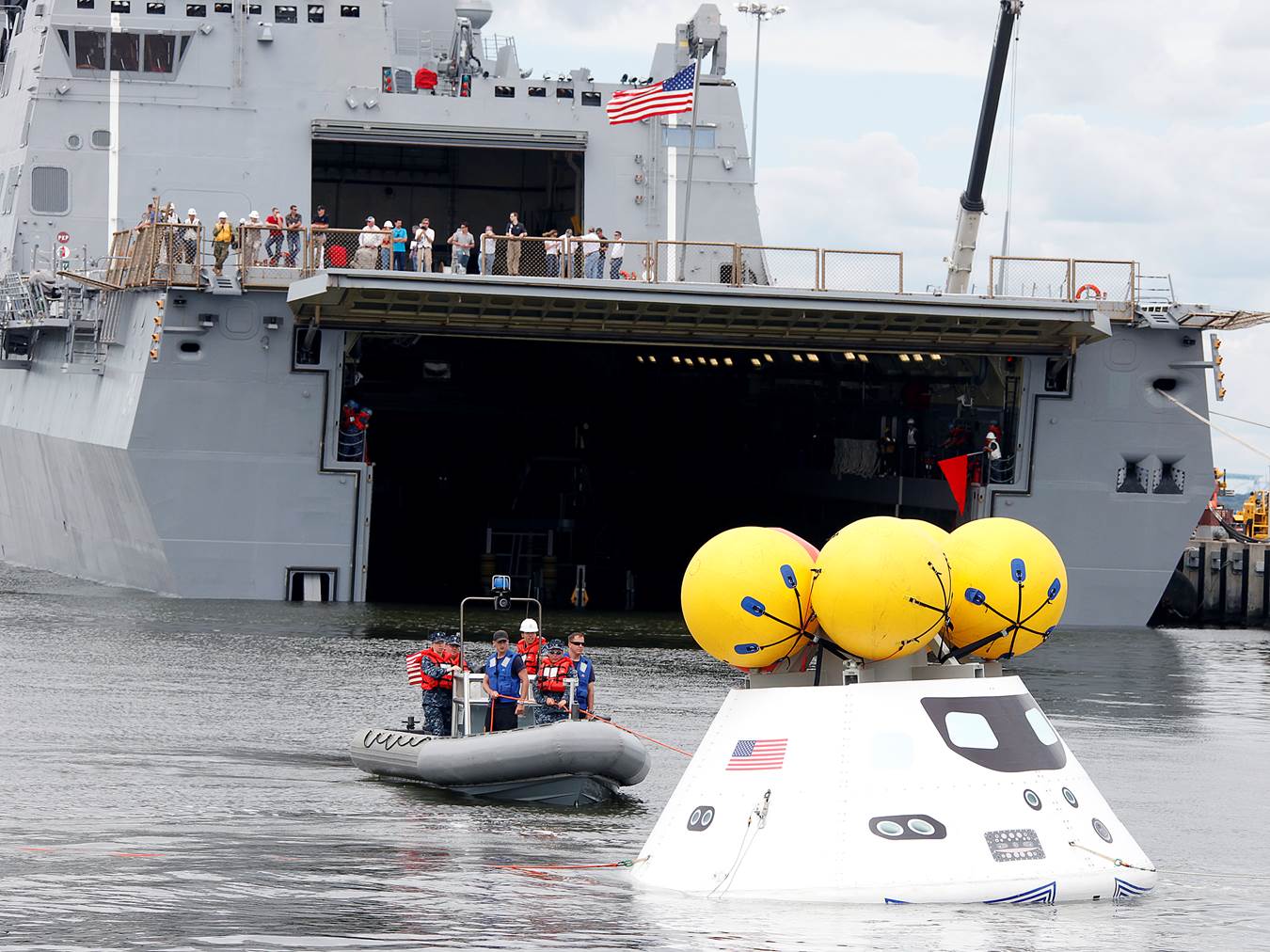 NASA image recovery Orion spacecraft posted on AmericaSpace