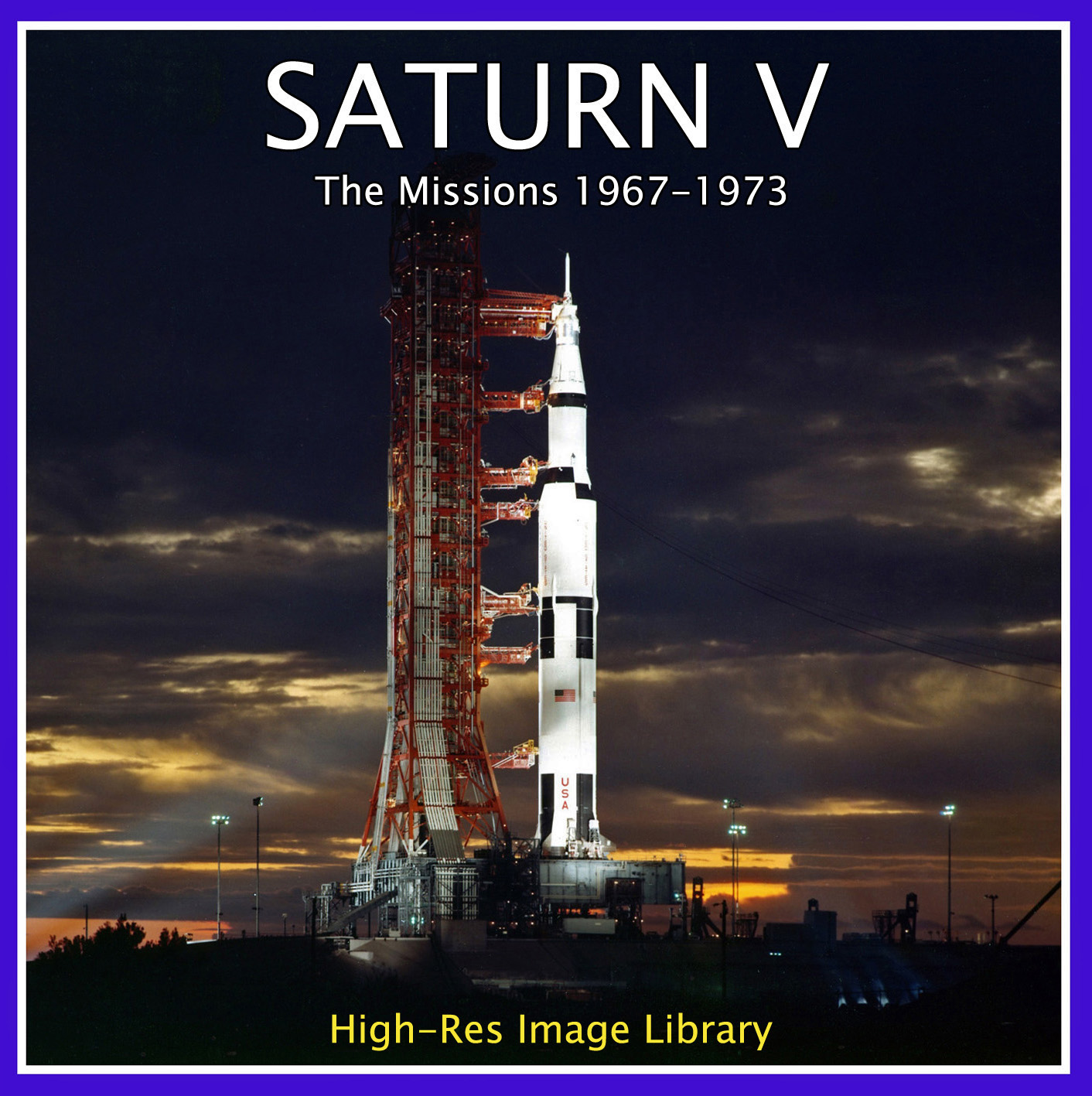 Saturn V Retro Space Images cover posted on AmericaSpace