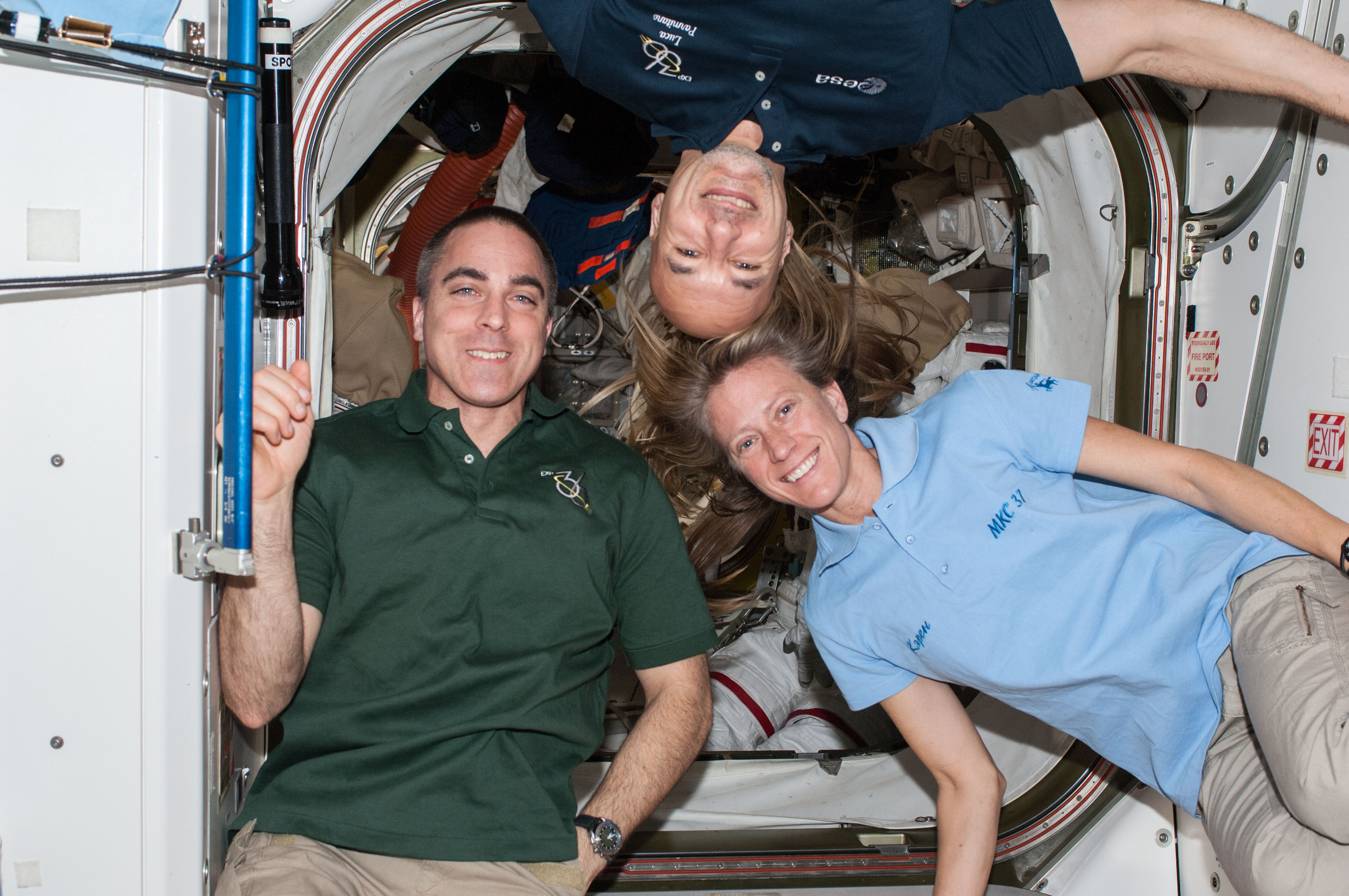 Chris Cassidy, Luca Parmitano and Karen Nyberg oversaw operations on the U.S. segment of the ISS from May-September 2013. Photo Credit: NASA