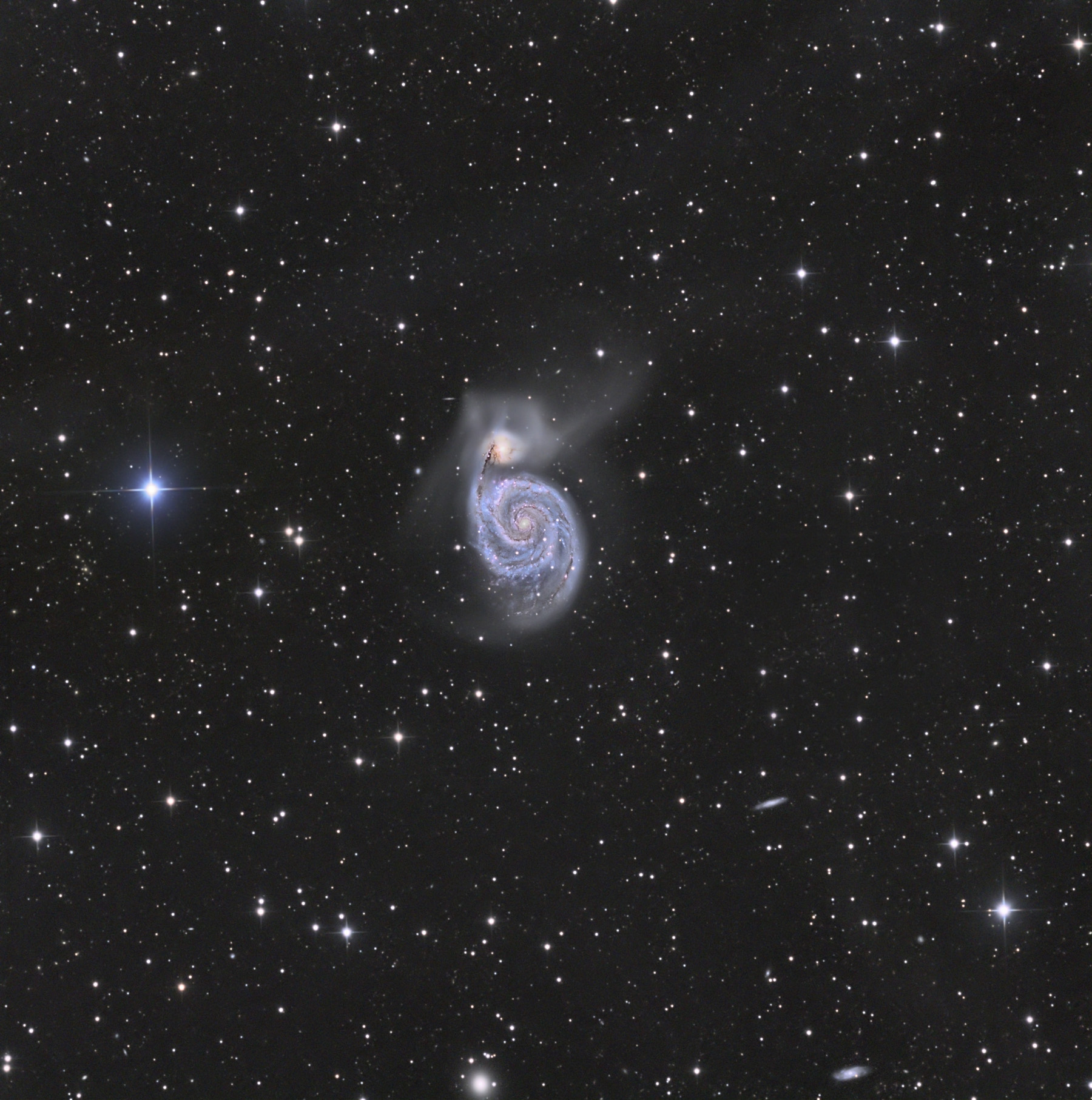 M51 The Whirlpool Galaxy. Photo Credit: Chris Hetlage / Imaging the Cosmos