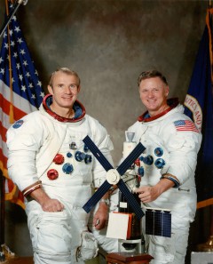 Vance Brand (left) and Don Lind were assigned as the Skylab-Rescue (SL-R) crew. Photo Credit: NASA