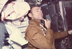 This image of Al Bean shaving illustrates the inherent difficulty of the microgravity environment, in which every item had to be checked and secured...or the astronaut risked losing it. Photo Credit: NASA