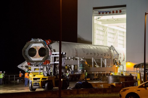 Antares Cygnus 1 rollout September 13 2013 COTS 1 Orbital Sciences Corporation NASA image posted on AmericaSpace