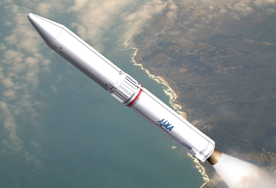 Japan's Epsilon vehicle represents a marriage of technology from the H-IIA and M-V rockets. Image Credit: JAXA