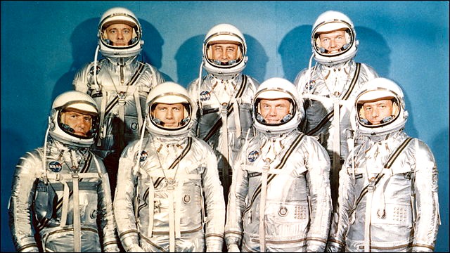 The men with "The Right Stuff" - and the famous book about them with the same name - go under the microscope in the Smithsonian Institution Scholarly Press' new offering. Photo Credit: NASA.