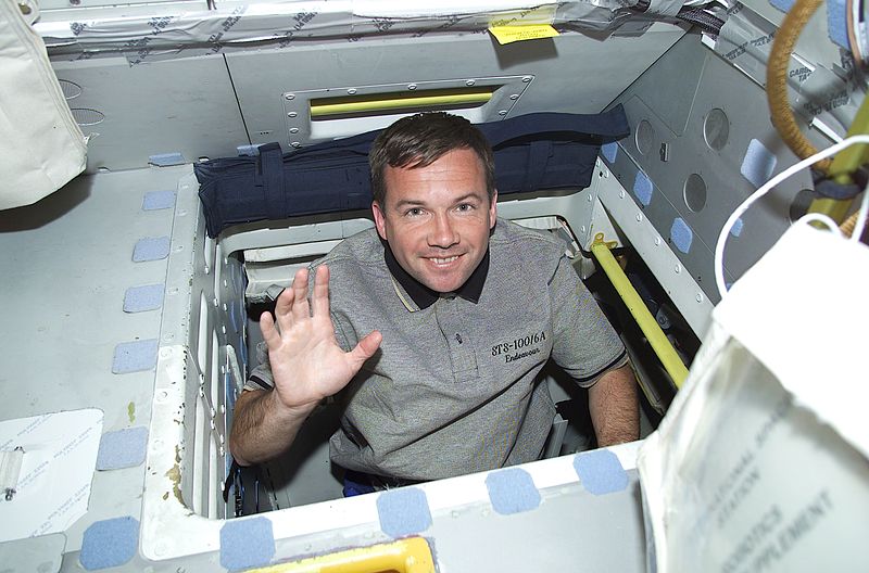 NASA image of Yury Lonchakov ISS International Space Station Cosmonaut STS 100 NASA photo posted on AmericaSpace