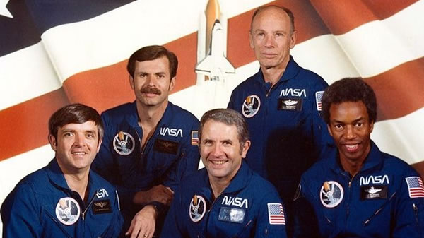 NASA image of the crew of STS-8 posted on AMericaSpace