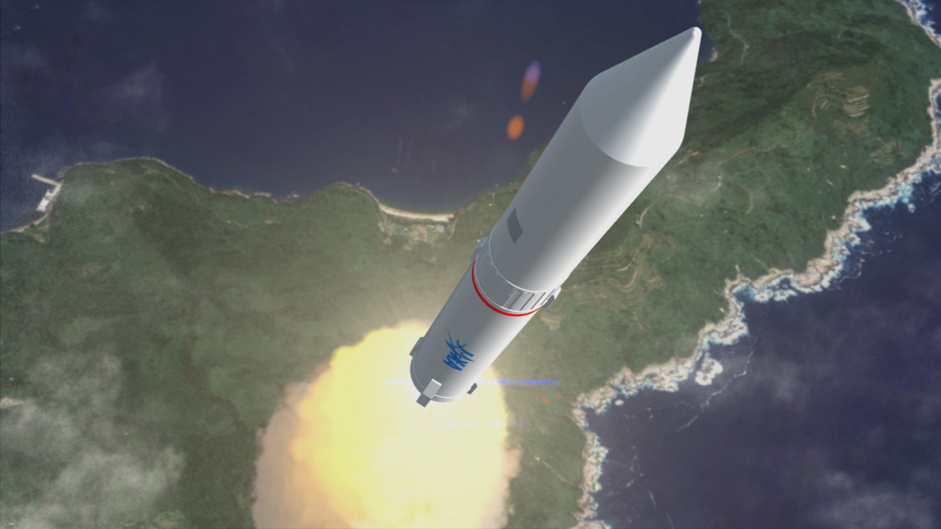 Artist's impression of Japan's new Epsilon rocket - which marries H-IIA and M-V launch vehicle technology - will deliver the SPRINT-A ultraviolet observatory into low-Earth orbit on Saturday. Image Credit: JAXA