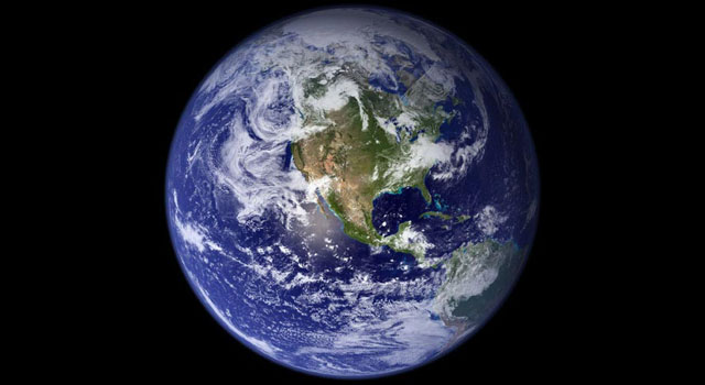 This view of Earth comes from NASA's Moderate Resolution Imaging Spectroradiometer aboard the Terra satellite.  Photo Credit: NASA