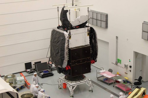 The SES-8 communications satellite will be SpaceX's first payload destined for geostationary transfer orbit. Photo Credit: SES