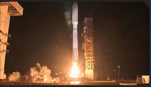The Atlas V successfully launches the classified NROL-39 payload for the National Reconnaissance Office at 11:14:30 p.m. PST Thursday, 5 December. Photo Credit: ULA, via Mike Barratt