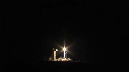 Cloaked by the hours of darkness, and by a near-total blackout of military secrecy, NROL-39 takes flight. Photo Credit: ULA, via Mike Barratt