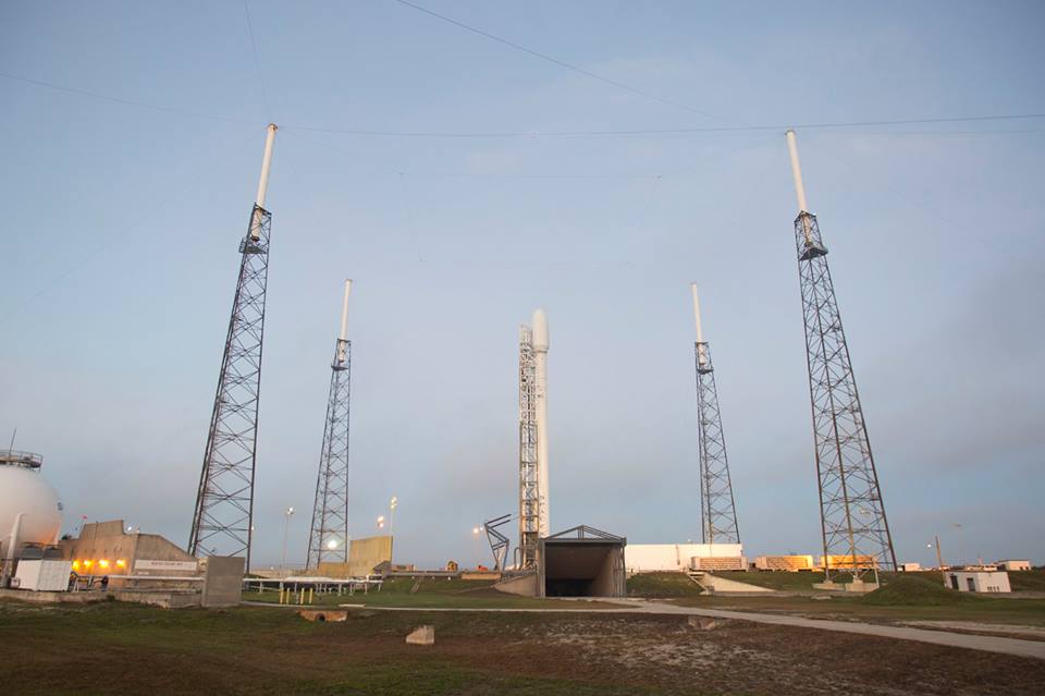 Falcon 9 v1.1 is targeted to launch the THAICOM 6 telecommunications satellite from Cape Canaveral Air Force Station. The launch window opens at 5:06pm EST.  Photo Credit: SpaceX