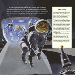 An expert of Max’s lunar adventures, from the book ‘Max Goes to the Moon’. Image Credit: Jeffrey Bennett/ Big Kid Science