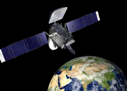 Artist's rendering of Thaicom-6 in orbit.  Image Credit: Orbital Sciences Corporation