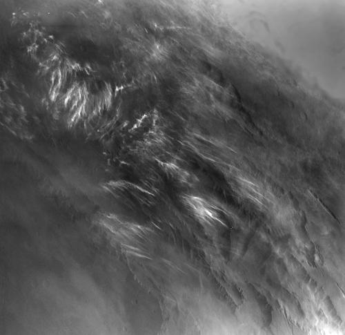 Martian Morning Clouds Seen by Viking Orbiter 1 in 1976. Photo Credit: NASA/JPL