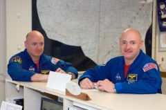 The Kelly brothers, Scott (left) and Mark (right), will be test subjects aiding researchers in the study of spaceflight's effects on the human body. Photo Credit: NASA