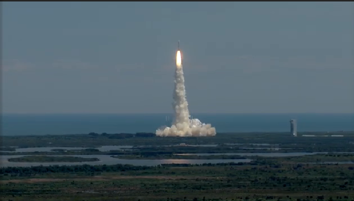 Not since the flight of NASA's Mars Science Laboratory (MSL) and the Curiosity rover in November 2011 has the powerful Atlas V 541 supported a launch. Today's flight of NROL-67 is only the second 541 launch ever conducted by United Launch Alliance. Photo Credit: ULA, with thanks to Mike Barrett