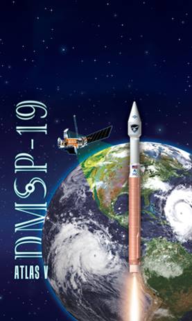 The 19th DMSP satellite will be lofted by United Launch Alliance's Atlas V 401 vehicle. Image Credit: ULA