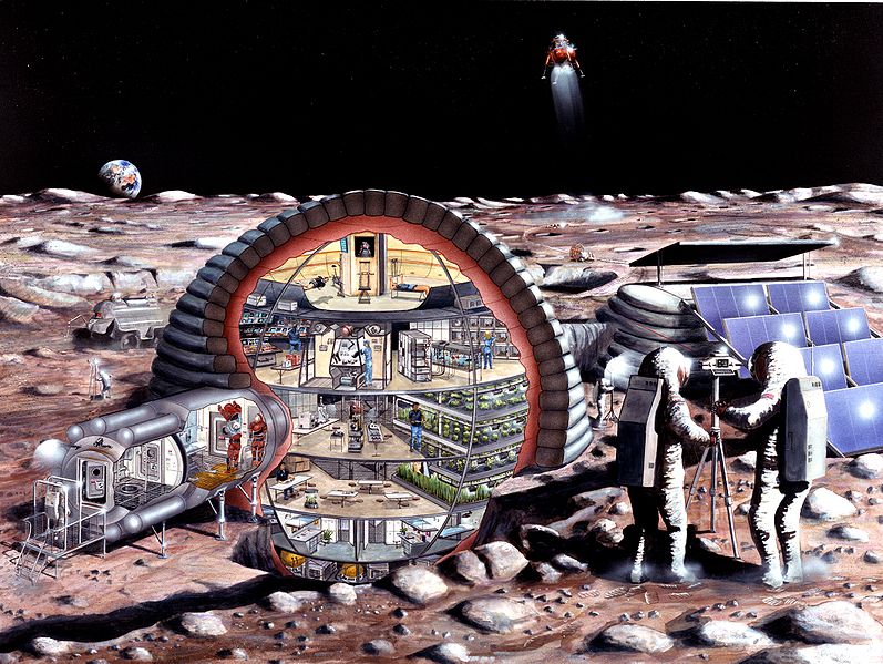 Moon bases have been the dream of space agencies, private companies and space advocates alike, for decades. Could additive manufacturing technologies turn these dreams into a reality? Image Credit: NASA