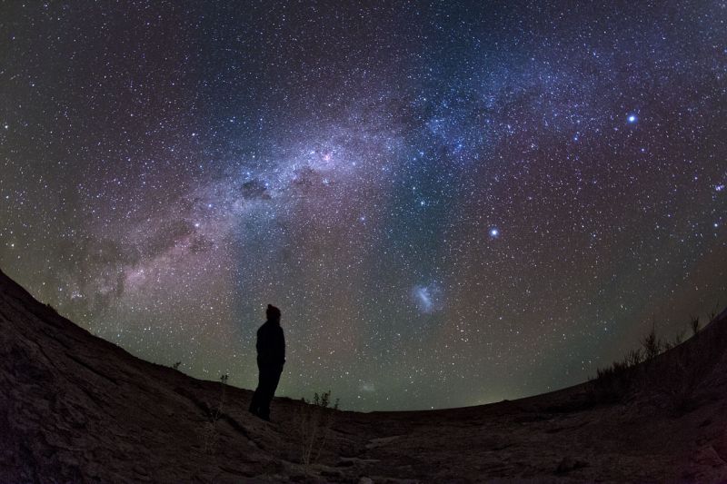 Looking up at the night sky we have mostly imagined other intelligent civilisations in the Universe as being either humanity's entirely benevolent, wise teachers or its malevolent conquerers. How possible is it to make contact with just such types of civilisations? Image Credit: ESO/B. Tafreshi