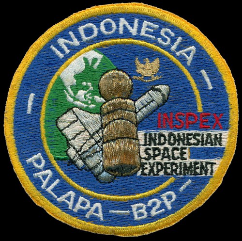 The Palapa-B3 mission, which makes reference to Pratiwi Sudarmono's Indonesian Space Experiment (INSPEX). Image Credit: Joachim Becker/SpaceFacts.de