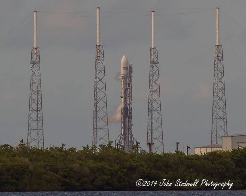 SpaceX's third Falcon 9 v1.1 mission of 2014 must wait a little longer, following three days of back-to-back weather and technical delays. Photo Credit: John Studwell