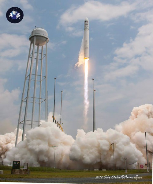 Antares ORB-2 Cygnus launch from Pad 0A. Photo Credit: John Studwell / AmericaSpace