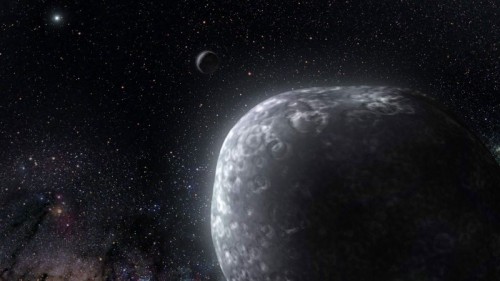 An artist's concept of a KBO inside the Kuiper Belt. Image Credit: NASA/ESA/G. Bacon
