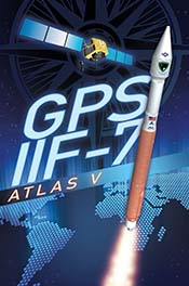 GPS IIF-7 mission artwork. Image Credit: ULA