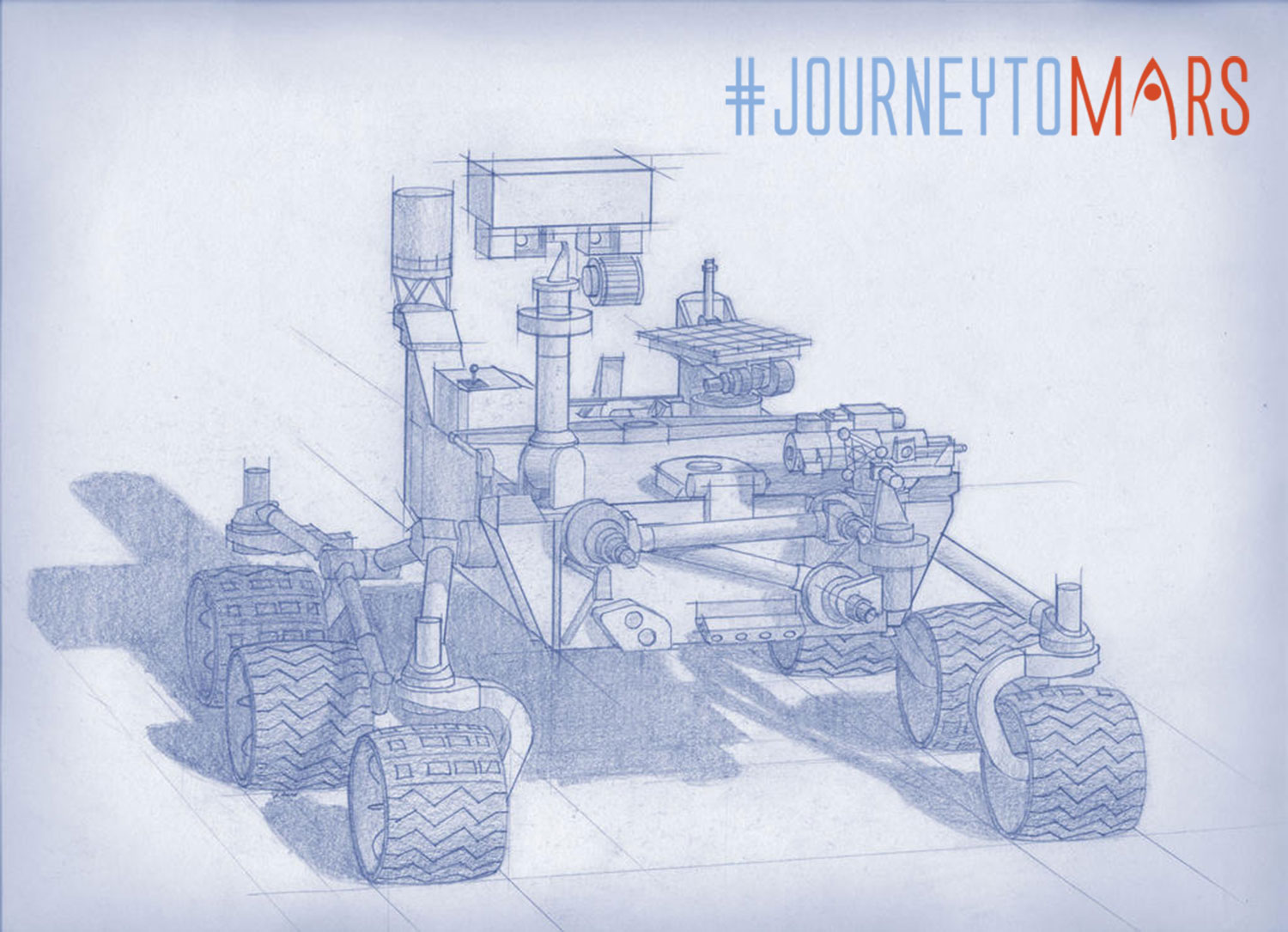 Planning for NASA's 2020 Mars rover envisions a basic structure that capitalizes on the design and engineering work done for the NASA rover Curiosity, which landed on Mars in 2012, but with new science instruments selected through competition for accomplishing different science objectives.  Credit:   NASA/JPL-Caltech