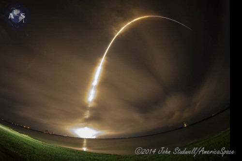Spectacular launch of the AsiaSat-8 mission, earlier this month. Photo Credit: John Studwell/AmericaSpace