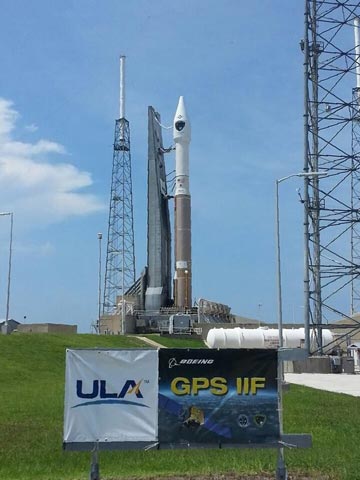 Wednesday's planned launch will mark the third GPS Block IIF mission to ride an Atlas V. Photo Credit: ULA 