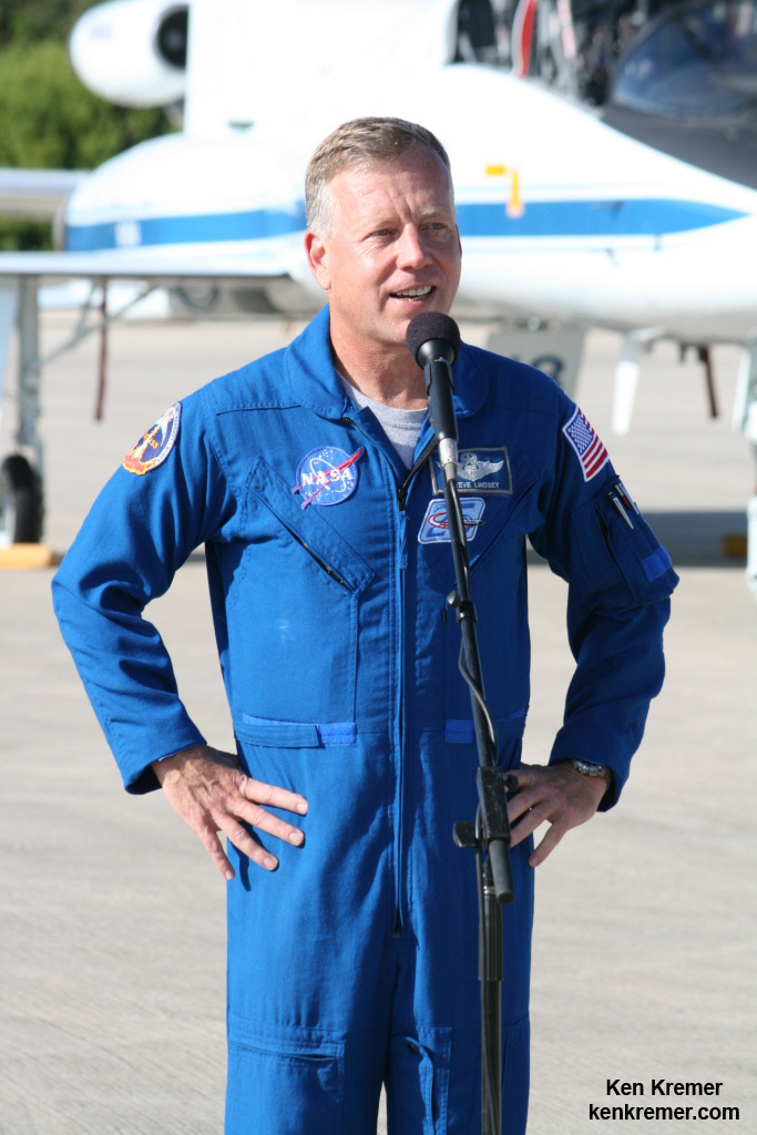 Final launch of Space Shuttle Discovery on the STS-133 mission to the ISS was commanded by astronaut Steve Lindsey in Feb. 2011, who now serves as Senior Program manager for SNC’s Dream Chaser crew program. Credit: Ken Kremer - kenkremer.com