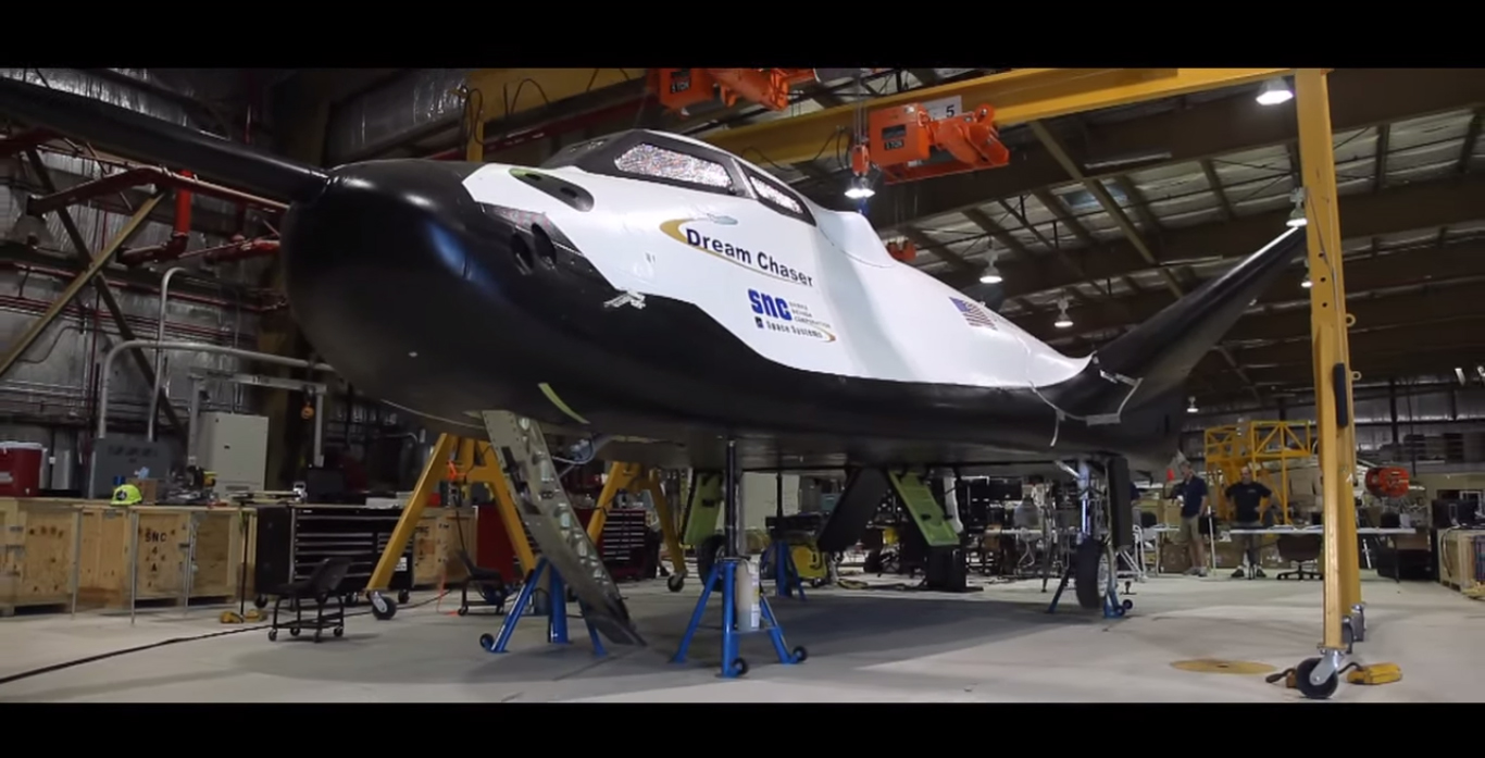 SNC’s Dream Chaser test vehicle under construction. Credit: Sierra Nevada Corporation (SNC)