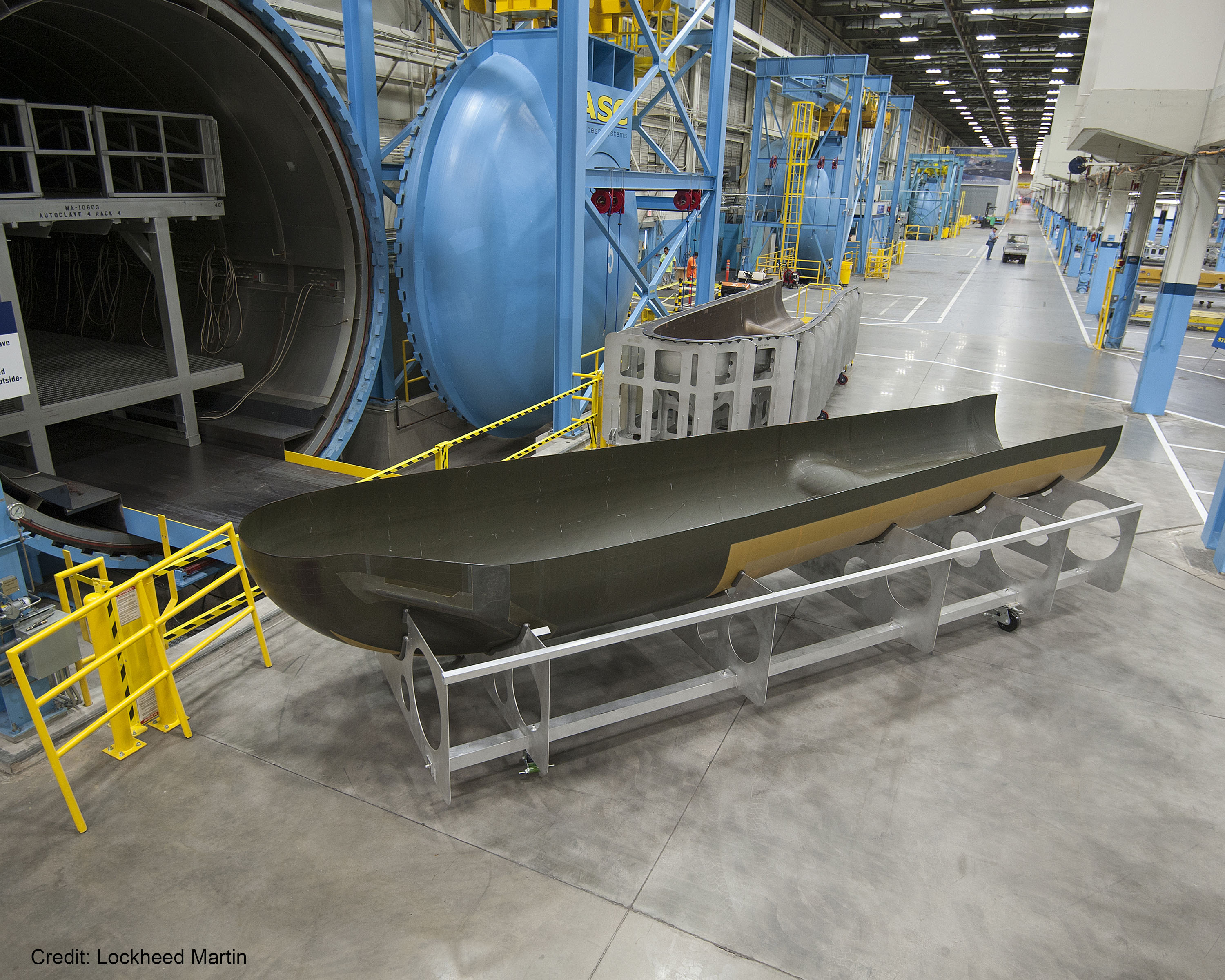 SNC's Dream Chaser® orbital structural airframe at Lockheed Martin in Ft. Worth. Credit: Lockheed Martin