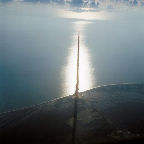 Discovery powers towards orbit on the morning of 30 August 1984, 30 years ago today. Photo Credit: NASA
