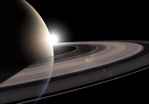 Saturn's rings are composed of countless bits of icy debris; dust from elsewhere in the solar system entering the rings gives clues as to how old they are. Image Credit: NASA/ESA/Martin Kornmesser (ESA/Hubble)