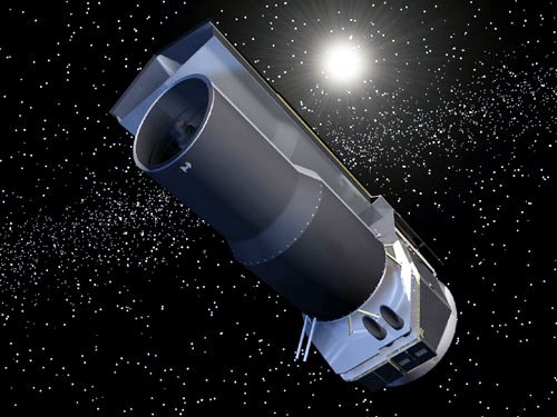 Illustration of the Spizer Space Telescope in orbit. Image Credit: NASA