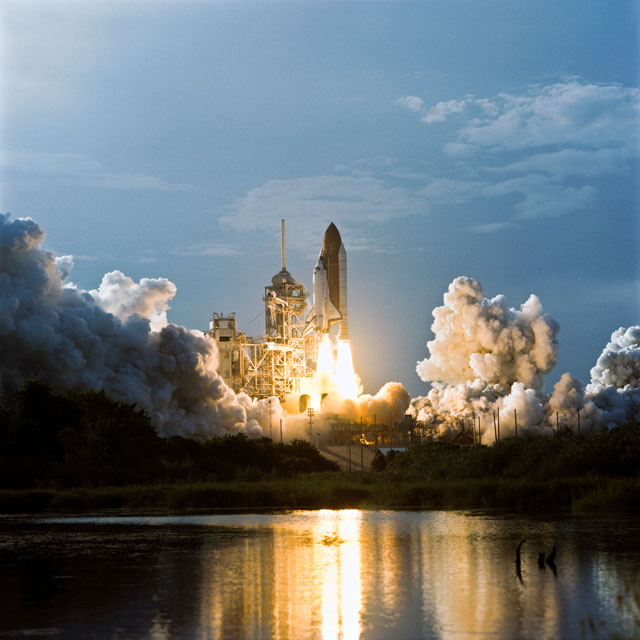 Discovery rockets into orbit on the multi-faceted mission of STS-64, 20 years ago, this week. Photo Credit: NASA