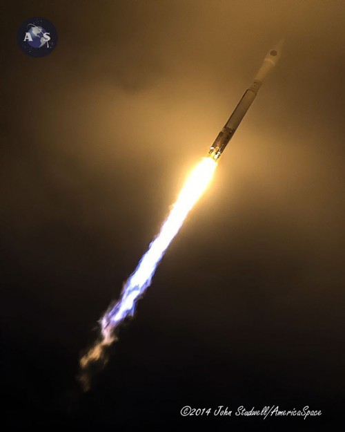 ULA's Atlas-V launching the secretive CLIO mission, customer unknown. Photo Credit: John Studwell/AmericaSpace